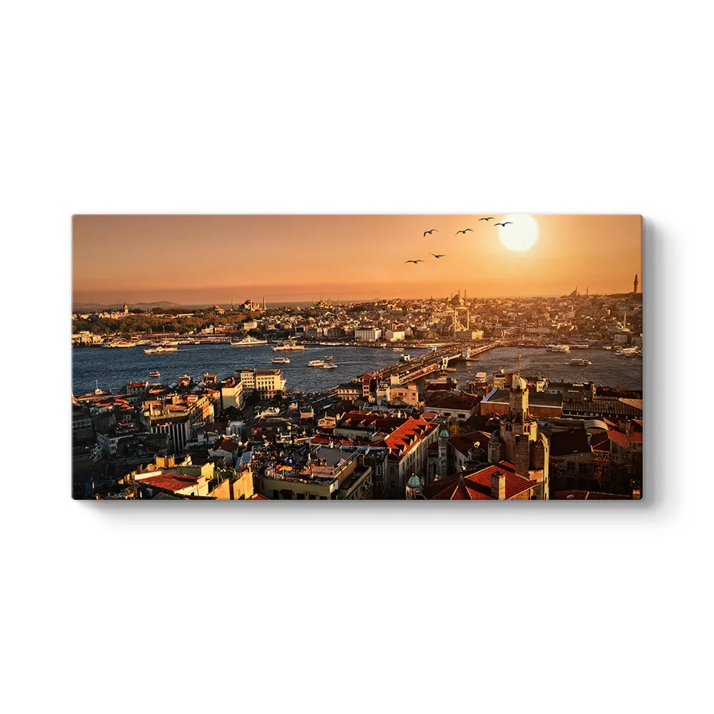 İstanbul Galata Manzara Tablosu - Model 5